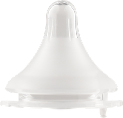 Изображение товара Соска молочная LUBBY на широкое горлышко, силиконовая с быстрым потоком, с 6 месяцев, Арт. 20158