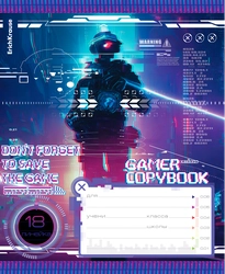 Тетрадь ERICHKRAUSE Cyber game, 18 листов, в линейку, Арт. 60561