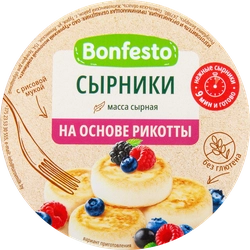 Масса сырная BONFESTO Сырники из рикотты 25%, без змж, 500г