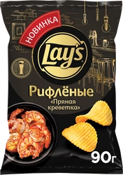 Чипсы картофельные LAY'S Пряная креветка, 90г