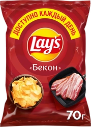 Чипсы картофельные LAY'S Бекон, 70г