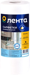 Салфетки ЛЕНТА Макс, 30х20см, в рулоне, 150шт