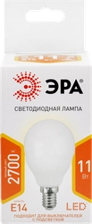 Лампа светодиодная ЭРА Std LED P45-11W-827-E14 11Вт шар, теплый белый свет, Арт. Б0032986