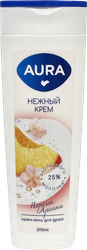 Изображение товара Крем-гель для душа AURA Персик и аргана, 390мл