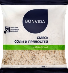 Соль BONVIDA Кавказская, с пряностями, 450г