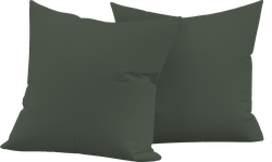 Изображение товара Набор наволочек HOMECLUB 70x70(+/-2)см, зеленый, Арт. HCPC-S-77-EN, 2шт