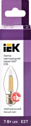 Лампа IEK LED свеча 7Вт, 230В, 4000К, цоколь Е27 360, Арт. LLF-C35-7-230-40-E27-CL