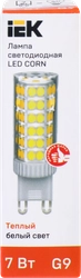 Лампа IEK LED Капсула 7Вт, 230В, 3000К, цоколь G4, Арт. LLE-CORN-7-230-30-G9