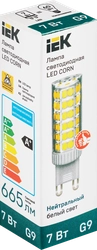 Лампа IEK LED Капсула 7Вт, 230В, 4000К, цоколь G4, Арт. LLE-CORN-7-230-40-G9