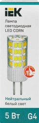 Лампа IEK LED Капсула 5Вт, 230В, 4000К, цоколь G4, Арт. LLE-CORN-5-230-40-G4