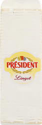 Изображение товара Сыр мягкий PRESIDENT Lingot с белой плесенью 60%, без змж, весовой