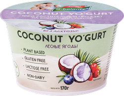 Изображение товара Десерт кокосовый G-BALANCE Лесные ягоды с йогуртовой закваской, 170г