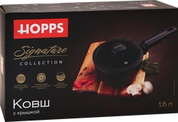 Ковш HOPPS Signature индукция 1.6л, бакелит, Арт. HW-P7