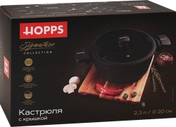 Кастрюля HOPPS Signature индукция 2.3л, бакелит, Арт. HW-P8