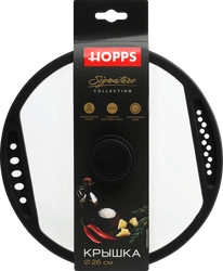 Крышка HOPPS Signature, d=26см, силиконовый обод, Арт. LH-X3