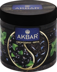 Чай черный AKBAR Смородина и мята, листовой, 100г