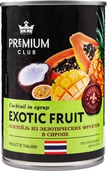 Коктейль из экзотических фруктов PREMIUM CLUB в сиропе, 425мл