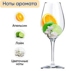 Вино SAN VERDE ординарное белое полусухое, 0.75л