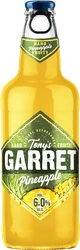 Напиток пивной TONY'S GARRET Hard Pineapple пастеризованный 6%, 0.4л