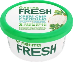 Сыр творожный ЛЕНТА FRESH с зеленью 60%, без змж, 140г