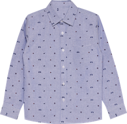 Изображение товара Рубашка для мальчика INWIN Kids, цвет серый меланж, Арт. HJAW2205