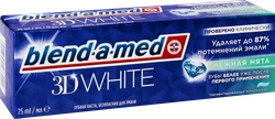 Зубная паста BLEND-A-MED 3D White Нежная мята, 75мл