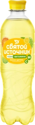 Напиток СВЯТОЙ ИСТОЧНИК со вкусом лимон, цитрус газированный, 0.5л