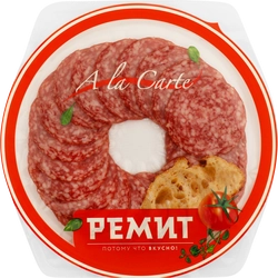 Колбаса сырокопченая РЕМИТ Salame, нарезка, 80г