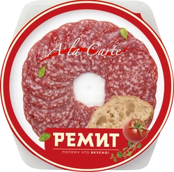 Колбаса сырокопченая РЕМИТ Salame, нарезка, 80г