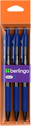 Набор шариковых ручек BERLINGO Classic Pro, синий, 3шт