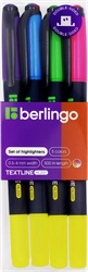 Набор текстовыделителей BERLINGO Textline, 4шт