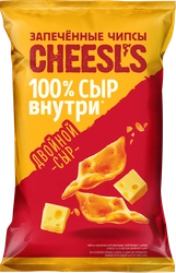 Чипсы пшенично-картофельные CHEESL`S с сыром, со вкусом двойного сыра, запеченные, 100г