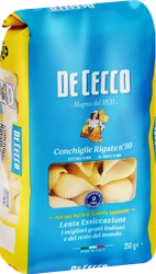 Макароны DE CECCO Конкилье ригате №50, 250г