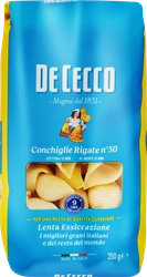 Макароны DE CECCO Конкилье ригате №50, 250г