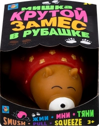 Игрушка 1TOY Крутой замес, Мишка в рубашке, 2 вида, 11х6х5см, Арт. Т23812