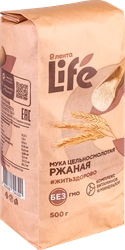 Мука ржаная ЛЕНТА LIFE цельносмолотая, 500г