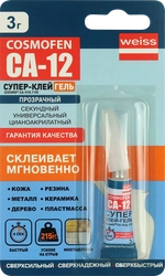 Супер-клей COSMOFEN CA 12 гель, Арт. CA-510.110, 3г