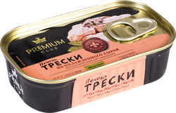 Печень трески Атлантической PREMIUM CLUB натуральная, 115г