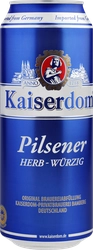 Пиво светлое KAISERDOM Пилснер фильтрованное пастеризованное 4,9%, 0.5л