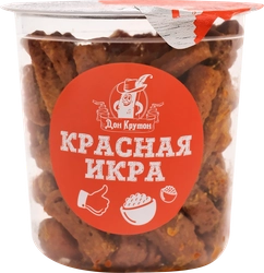 Гренки пшеничные ДОН КРУТОН со вкусом красной икры, 130г