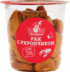 Сухарики багетные ДОН КРУТОН со вкусом рака с укропчиком, 100г