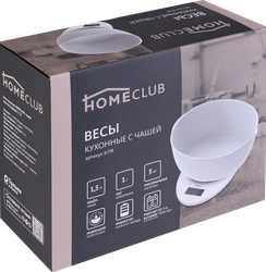 Весы кухонные HOMECLUB c чашей, Арт. K71R