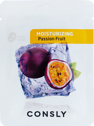 Изображение товара Маска тканевая для лица CONSLY Увлажняющая с экстрактом маракуйи, 20мл