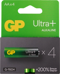 Элемент питания GP Ultra Plus AA, 4шт