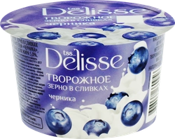 Творожное зерно в сливках DELISSE Черника 5%, без змж, 130г