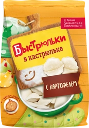 Вареники СИБИРСКАЯ КОЛЛЕКЦИЯ Быстрюльки в кастрюльке, с картофелем, 700г