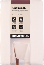 Скатерть HOMECLUB 145х180см, с водоотталкивающей пропиткой, полиэстер, Арт. SN50010-M