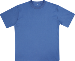 Изображение товара Футболка мужская INWIN из плотного хлопка, синяя, Арт. YK-4