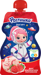 Изображение товара Йогурт питьевой РАСТИШКА Земляничное мороженое 2,6%, без змж, 70г