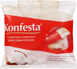 Конфеты КОНФЕСТА с кокосовой начинкой, глазированные, 180г